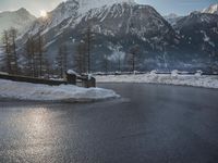 Winter Landscape in Germany: Snow Covered Mountain View