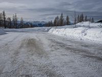 Winter Landscape in Germany: Snow-Covered Mountain Range