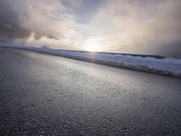 Winter Landscape in Germany with Snow-Covered Mountains