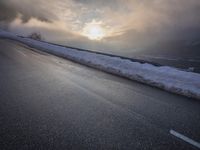 Winter Landscape in Germany with Snow-Covered Mountains