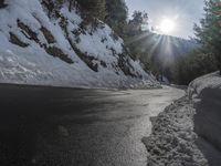 Winter Landscape in Germany's Mountain Pass