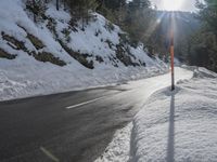 Winter Landscape in Germany's Mountain Pass