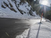Winter Landscape in Germany's Mountain Pass