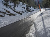 Winter Landscape in Germany's Mountain Pass