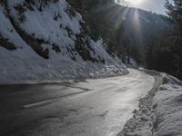 Winter Landscape in Germany's Mountain Pass