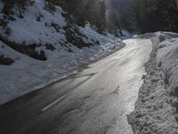 Winter Landscape in Germany's Mountain Pass
