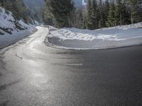 Winter Landscape in Germany's Mountain Pass