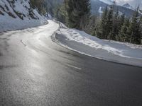 Winter Landscape in Germany's Mountain Pass