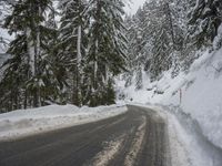 Winter Landscape: Mountains and Forests in Snow