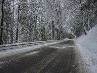 Winter Landscape: Mountains and Forests in Snow