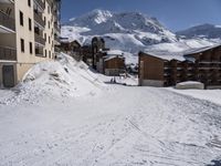 Winter Landscape: A Majestic Mountain Range