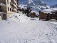 Winter Landscape: A Majestic Mountain Range