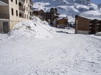 Winter Landscape: A Majestic Mountain Range