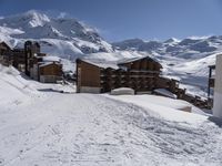 Winter Landscape: Majestic Mountain Range in France