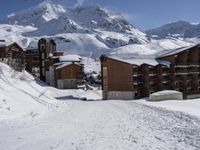 Winter Landscape: Majestic Mountain Range in France