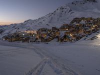 Winter Landscape: Mountain Range in France Alps