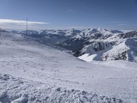 Winter Landscape with Mountain View in France