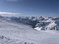 Winter Landscape with Mountain View in France