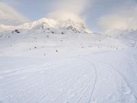 Winter Landscape: Majestic Mountains in Europe