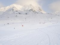 Winter Landscape: Majestic Mountains in Europe