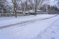 Winter Landscape in Residential Area, Toronto 003