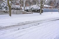 Winter Landscape in Residential Area, Toronto 005