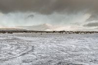 Winter Landscape of Snow-Covered Mountains