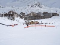 Winter Landscape View of the French Alps