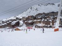 Winter Landscape View of the French Alps