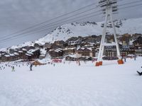 Winter Landscape View of the French Alps