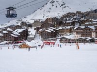 Winter Landscape View of the French Alps