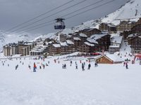 Winter Landscape View of the French Alps