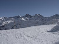 Winter Mountain Landscape in France