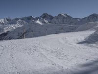 Winter Mountain Landscape in France