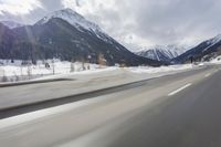 Winter Mountain Road in Germany