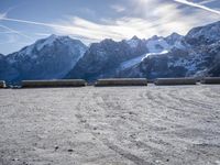 Winter Panorama of Stelvio Pass, South Tyrol, Italy