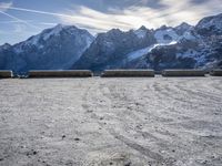 Winter Panorama of Stelvio Pass, South Tyrol, Italy