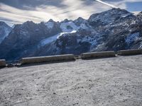 Winter Panorama of Stelvio Pass, South Tyrol, Italy