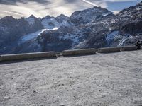 Winter Panorama of Stelvio Pass, South Tyrol, Italy