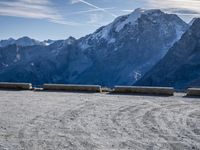 Winter Panorama of Stelvio Pass, South Tyrol, Italy