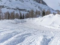 Winter Road in the German Alps