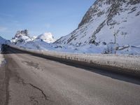 Winter Road in the German Alps