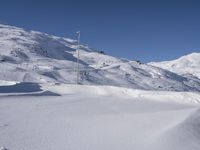 Winter Road in the Alps of France