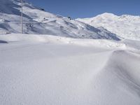 Winter Road in the Alps of France