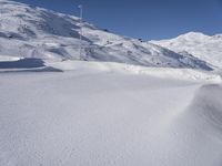 Winter Road in the Alps of France