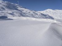 Winter Road in the Alps of France