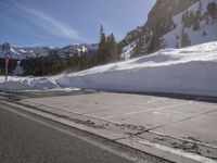 Winter road in California, USA
