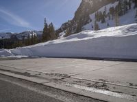 Winter road in California, USA