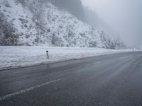 Winter Road: Snowy Mountain Pass
