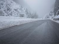 Winter Road: Snowy Mountain Pass